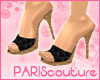 *Pc* Black Heel Mules