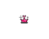 Dark pink princess crown