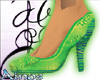 {A}Lk Green Shoes