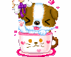 Puppy in cup