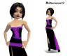 Purple corset dress