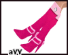 Hot pink diamond boots