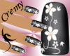 &curren;C&curren; Nails floral Black