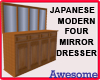 Modern 4 Mirror Dresser