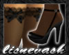(L) Black Shoes/Stocking
