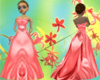 Coral Wedding Dress