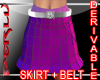 (PX)Derivable Basic Miniskirt+Belt