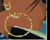 24 k diamond hoops