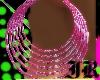 pink sparkling hoops