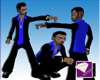 ~MRSK~Mens Blk&blue top