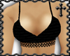 * Black Laced Crop Top