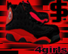 J$ BallaX3 Red/Blk 4grls