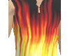 flaming mock vest