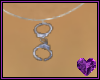  Handcuff Silver Necklace 