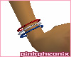 Red/White/Blue Bangles