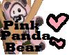 Pink Panda Bear