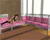 Pink Floral Sofa