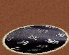 black kanji rug