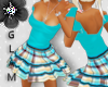 *G* Teal Brown Flutter