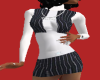 302 stripe jean dress