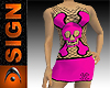 <DW> Pink Skull Dress