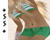 +ss+ Green shorts set