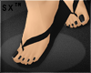 sx� Black PF Sandals