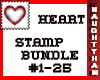 (N) HeartStampBundle1-25