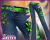 Heart Denims ACID GREEN