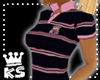 {K} Pink Stripes Polo FF