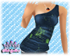 Paint Squirted Navy Blue