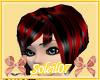 Red Pixie w/black streak
