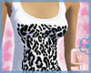 SF Leopard White Tank