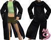 Black Lether Coat Layera