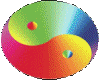 Metalic Rainbow YingYang