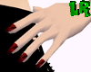 Hot Little Drk Red Nails