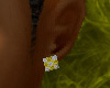 Yellow cHeckers Earrings