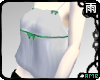 White Babydoll Top Green