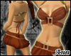 ANN Tie Back Dress CHOCO