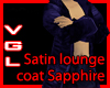 Satin Loungecoat Sapphir
