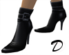 Black Leather Ankle Boot