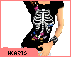 [H] Black RibCage Tee