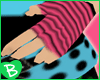 ~BZ~ Pink Stripe Gloves