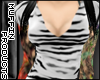 [m] Whte Zebra Vneck