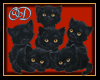 6 Black Cats Blink Small