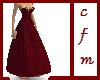 BurgundyMoireCorsetGown