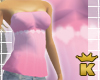 {K} Pink Top w/hearts