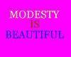 Modesty