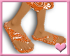 Orange Aloha Sandals