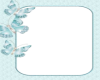 teal butterfly frame